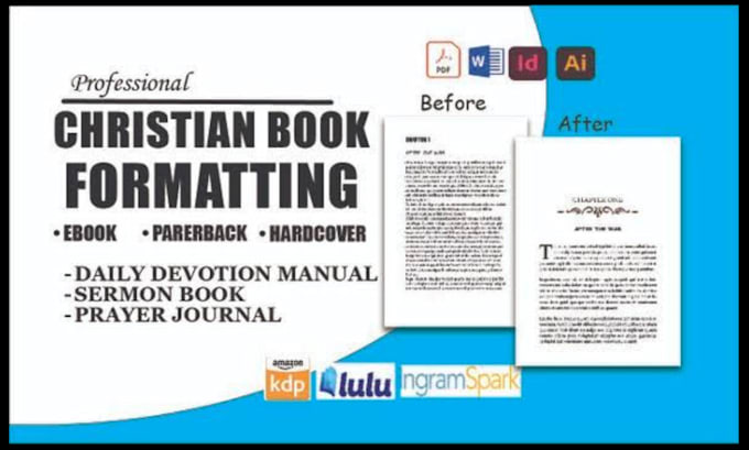 Gig Preview - Write, design, format christian book daily devotional book writer prayer journal