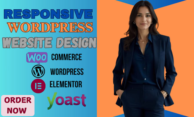 Gig Preview - Create wordpress website design business website or custom wordpress website