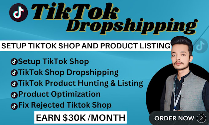 Gig Preview - Tiktok shop dropshipping amazon to tiktok dropshipping product hunting, listing