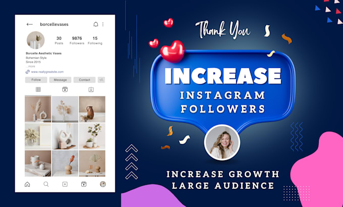 Gig Preview - Organically grow and promote your instagram account followers