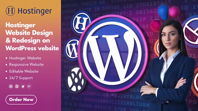 Gig Preview - Hostinger website design hostinger website redesign wordpress redesign fix bugs