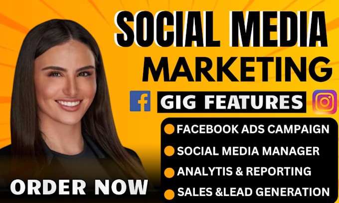 Gig Preview - Be your social media marketing manager, content creator for instagram, facebook