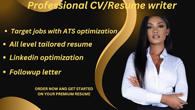 Gig Preview - Write a professional resume using my recruiting experience