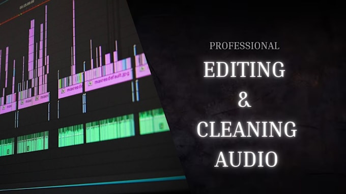 Gig Preview - Edit, clean, and mix your audio files for podcasts, youtube videos or voiceover