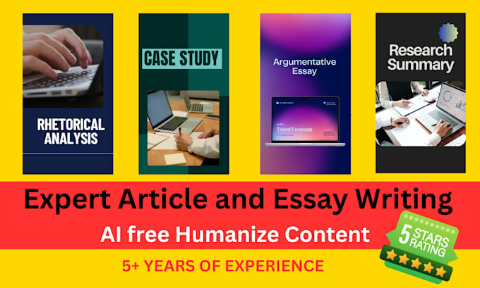 Bestseller - write professional articles and essays