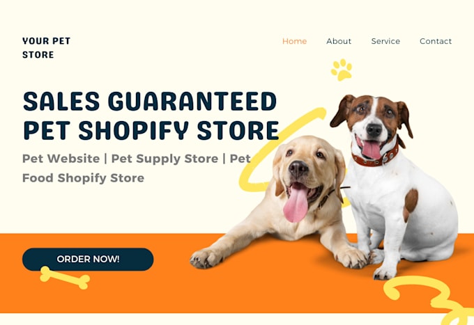 Gig Preview - Setup pet dropshipping store pet website pet supply store pet food shopify store