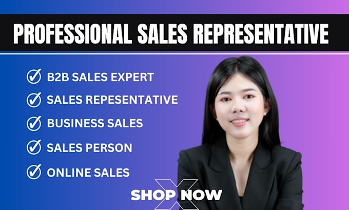 Gig Preview - Do high ticket salesperson sales representative sales closer boost your revenue