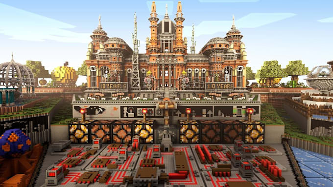 Gig Preview - Build minecraft map lobby, spawn, hub, dangeon, city, world