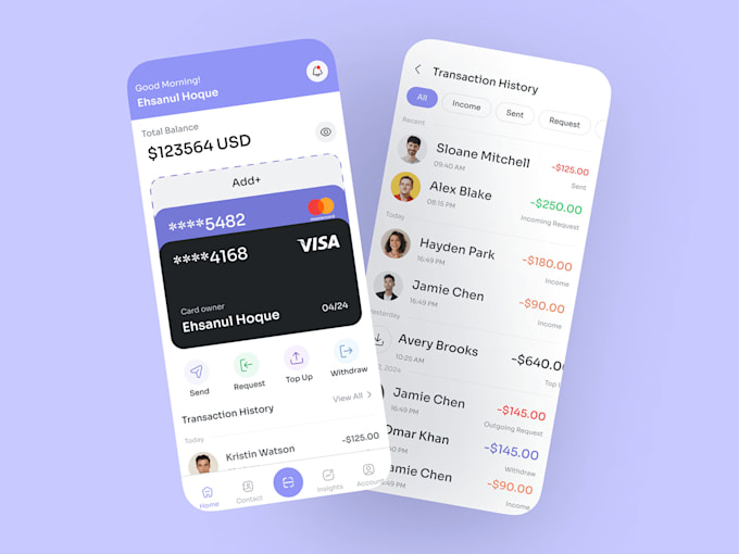 Gig Preview - Develop fintech app money transfer app