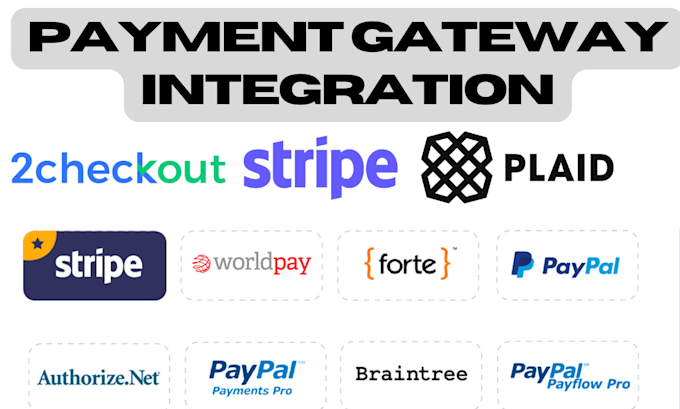 Gig Preview - Integrate shopify website payment gateway stripe payoneer paypal plaid 2checkout