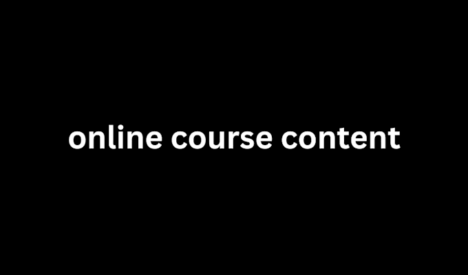 Bestseller - do online course content, course development, ppt slide