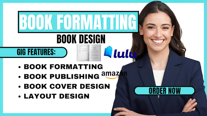 Gig Preview - Do book formatting and publishing, book formatting for kdp