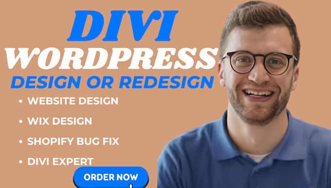 Gig Preview - Design or redesign a stunning divi wordpress website