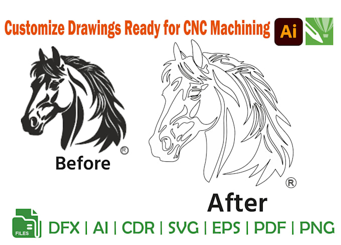 Gig Preview - Create a perfectly optimized cnc ready vector of your logo