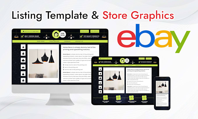 Gig Preview - Create custom ebay listing templates and professional shop design