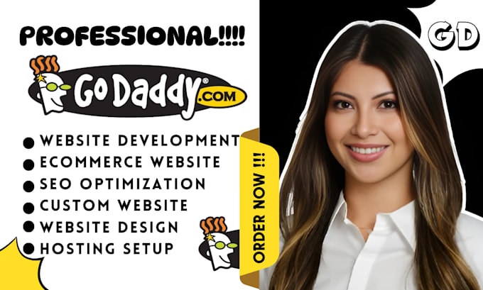 Gig Preview - Expertly develop godaddy website design godaddy seo website redesign content