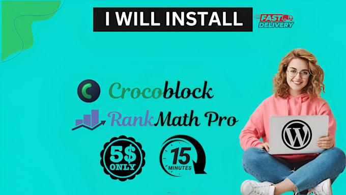 Gig Preview - Install crocoblock and rank math pro with original license in 15 minutes