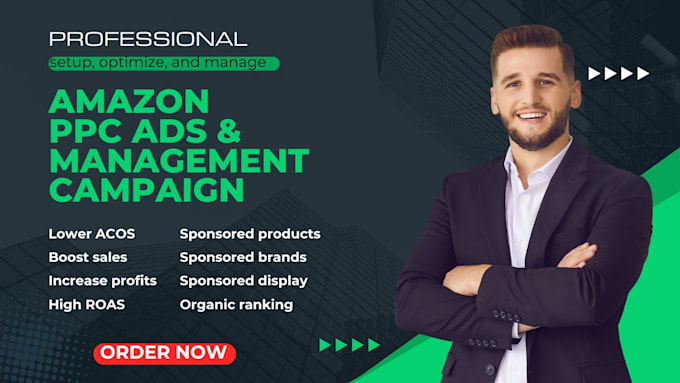 Gig Preview - Monthly advertising amazon ads manager ppc campaign expert