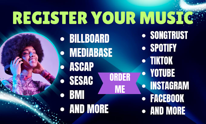 Gig Preview - Use billboard mediabase bmi ascap sesac to register your music spotify tiktok