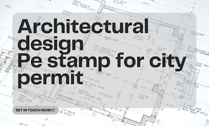 Gig Preview - Design architectural floor construction drawing floor plan city permit