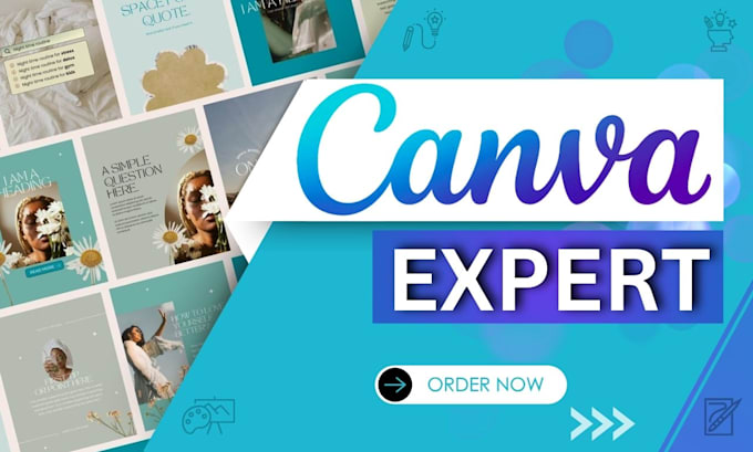 Gig Preview - Be your canva expert for canva designs and social media posts