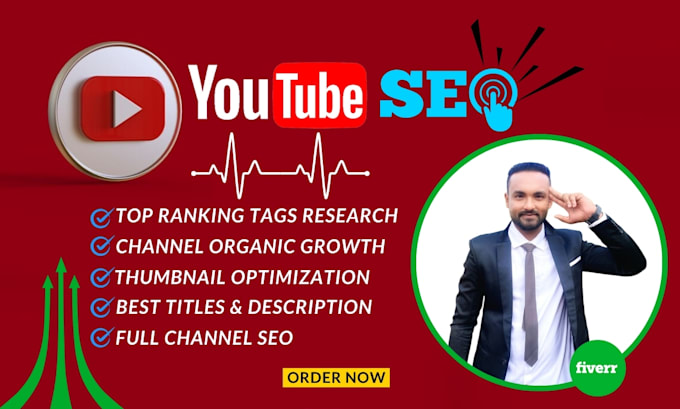 Gig Preview - Provide expert youtube SEO services to boost your channel