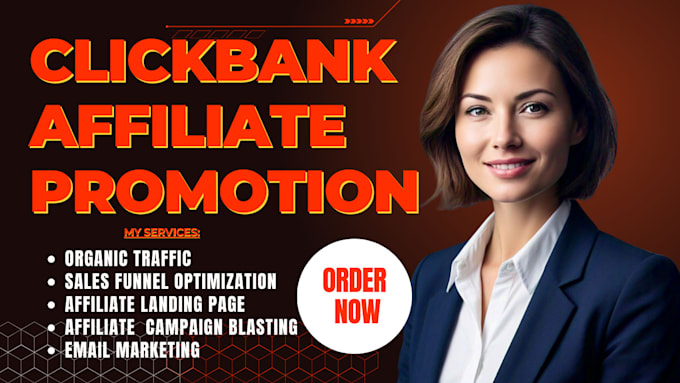 Gig Preview - Do clickbank affiliate link promotion, amazon clickbank affiliate link promotion