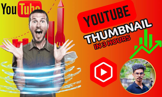 Gig Preview - Create eye catching custom youtube thumbnails that drive more views