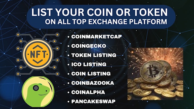 Bestseller - do coin, token listing on coinmarketcap and coingecko, on top crypto exchanges