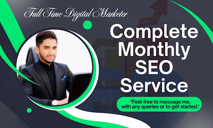 Gig Preview - Complete monthly SEO service for your website rank on google