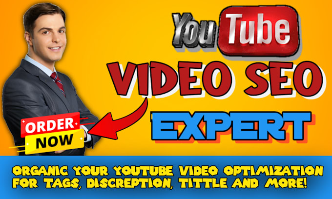 Gig Preview - Optimize tags, titles, and descriptions for youtube video SEO