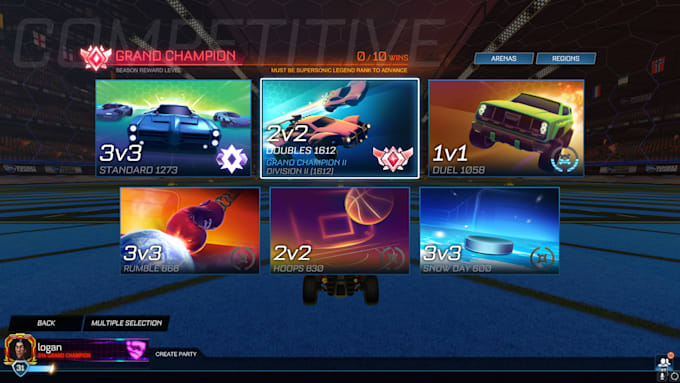 Bestseller - play rocket league with you in 2v2 ranked