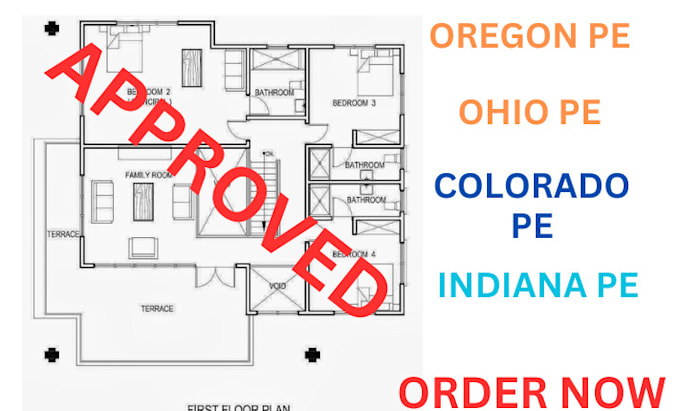 Gig Preview - Do structural engineer oregon, ohio, indiana, colorado pe stamp for city permit