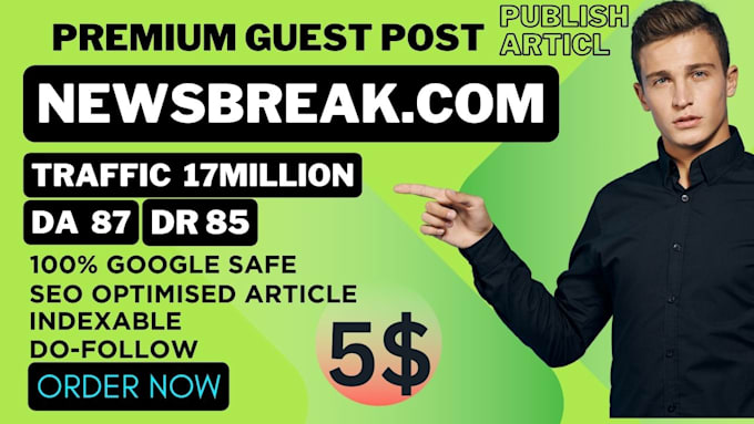 Gig Preview - Write and publish article on newsbreak,com and medium,com premium guest post