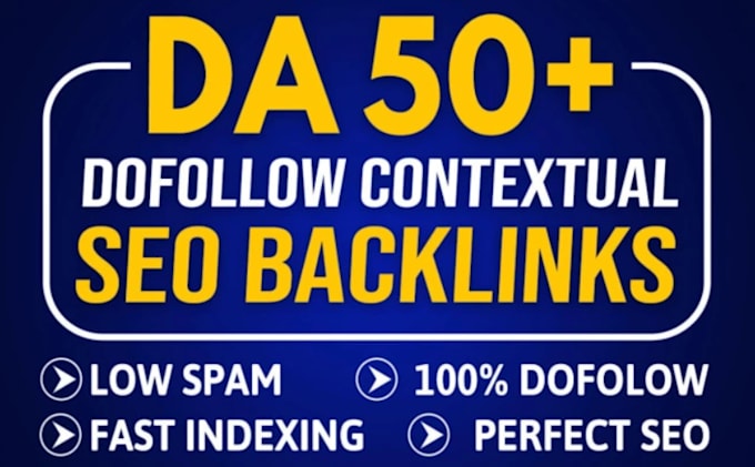 Gig Preview - Make high quality high da contextual do follow backlinks