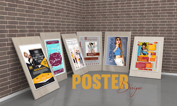 Gig Preview - Do professional poster designs to boost your brand or event