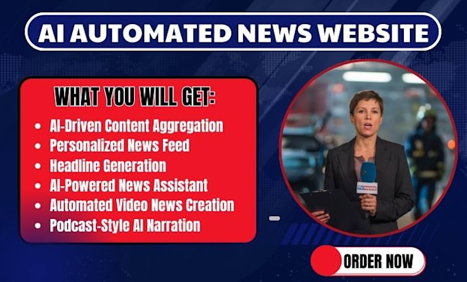 Gig Preview - Do ai automated news website autoblog RSS aggregator, wordpress news website