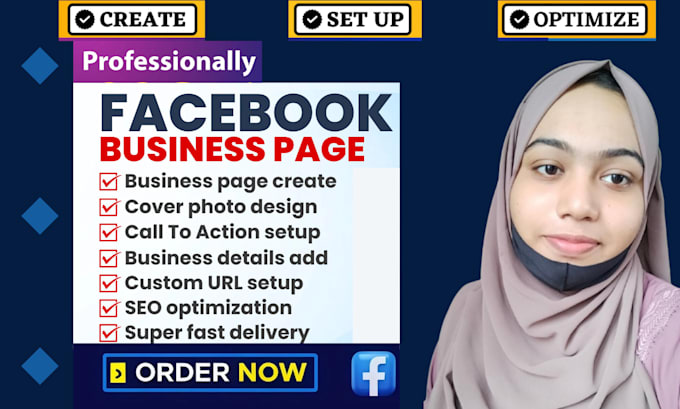 Gig Preview - Create and setup facebook business page in 24 hours