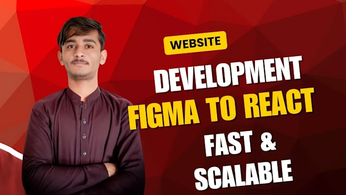 Gig Preview - Build reactjs website figma, psd, to react responsive design