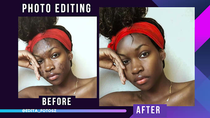 Gig Preview - Edit and retouch your photos with a natural look