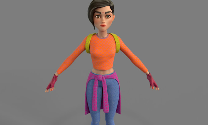 Gig Preview - 3d character model and texture in zbrush, cinema 4d, maya