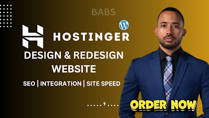 Gig Preview - Diseno de sitios web de hostinger, diseño en hostinger, wordpress en sitios web