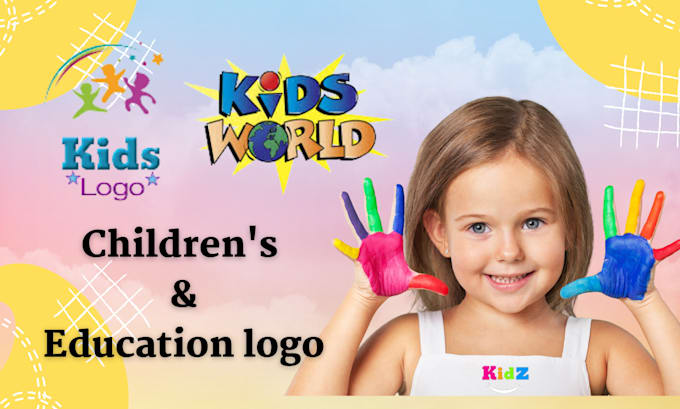 Bestseller - design unique childcare education school baby store children toyshop kids logo