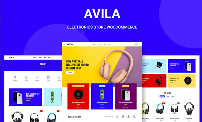 Gig Preview - Create electronics and gadgets store woocommerce website