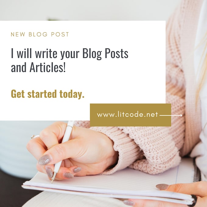 Gig Preview - Write your blog posts