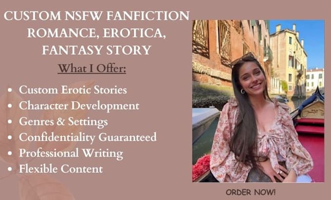 Gig Preview - Write your nsfw or sfw fanfiction erotic story, erotica, romance, fantasy story