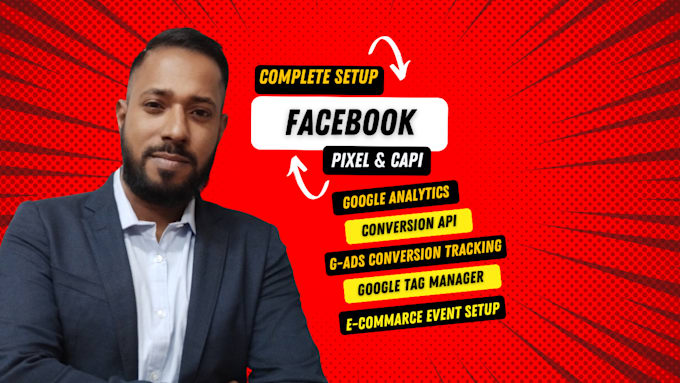 Bestseller - setup or fix meta facebook pixel, conversion api, ecommerce tracking, ga4, gtm