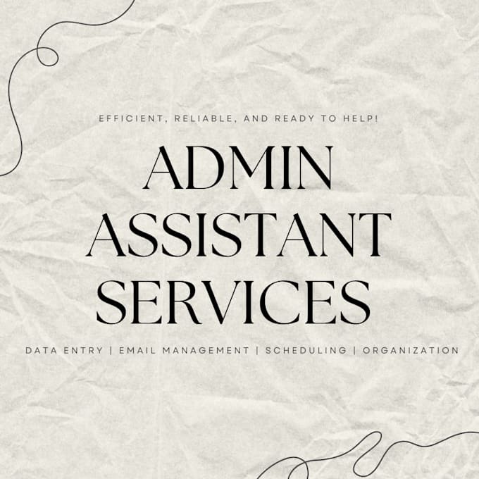 Bestseller - be your reliable virtual admin assistant