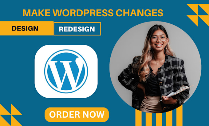 Gig Preview - Make wordpress changes elementor bluehost website design and domain transfer