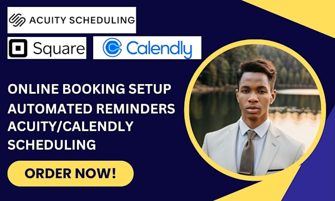 Gig Preview - Setup acuity scheduling calendly square booking appointment setting setmore